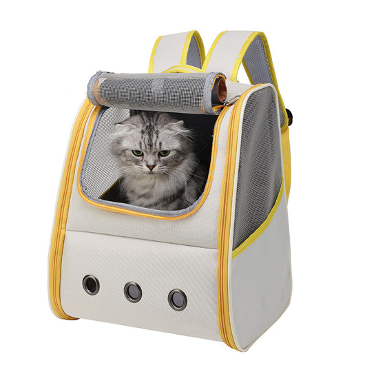 Mochila Transportadora Plegable para Gatos - Diseño Doble Respaldo Transpirable - Image 5