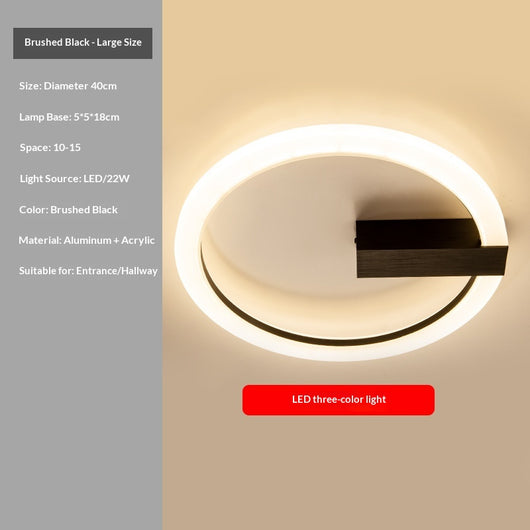 Lámpara de Techo LED Minimalista Nórdica para Recibidor y Entrada - Image 21