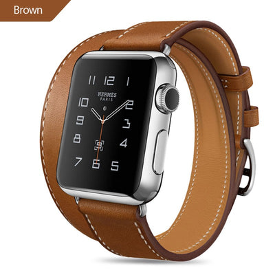 Pulsera de Cuero Ajustable Doble y Simple - Image 3
