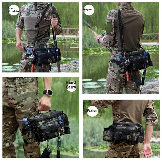 Bolsa de Cintura Multifuncional para Caña de Pescar de Gran Capacidad - Image 3