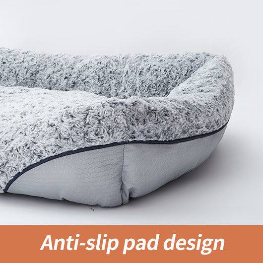 Cama Velvet Swirl para Perros Pequeños y Medianos con Cojín Removible y Efecto Calmante - Image 5
