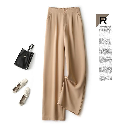Pantalones Anchos de Cintura Alta en Gasa - Estilo Casual Elegante - Image 5