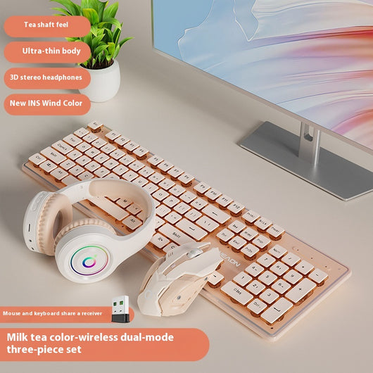 Kit Teclado y Ratón Inalámbrico Mecánico Bluetooth - Diseño Elegante para Oficina - Image 21