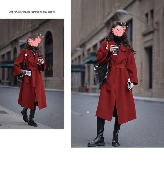 Abrigo Socialite de Moda Otoño-Invierno Largo hasta la Rodilla - Image 19