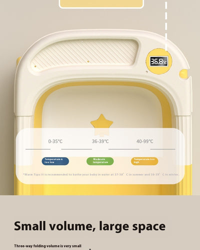 Bañera Plegable para Bebé 0-3 Años con Termómetro de Agua - Image 32