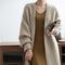 Cardigan Mujer Manga Larga Color Sólido Casual