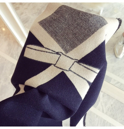 Poncho Reversible con Moño - Diseño Elegante Doble Cara - Image 11