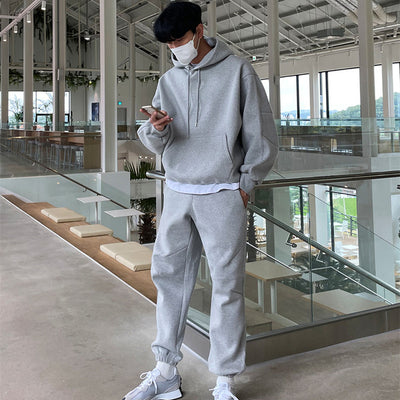 Suéter Gris Otoño con Capucha para Hombre - Image 16