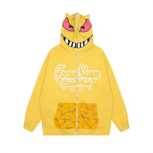 Sudadera con Capucha y Cierre Enmascarado para Hombre - Image 4