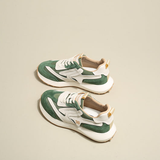 Zapatillas Deportivas Mujer Cuero Forest - Suela Gruesa Primavera Comodidad Total - Image 7