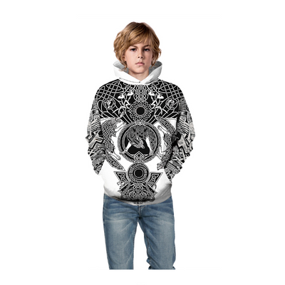 Sudadera Hoodie Suelta con Estampado Digital de Moda - Image 8