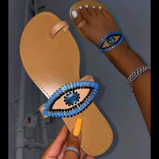 Sandalias Planas con Cristales Brillantes - Cómodas y Elegantes - Image 5