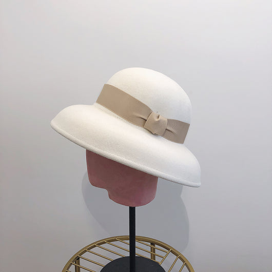 Sombrero Vintage de Tweed Lana para Mujer - Image 8
