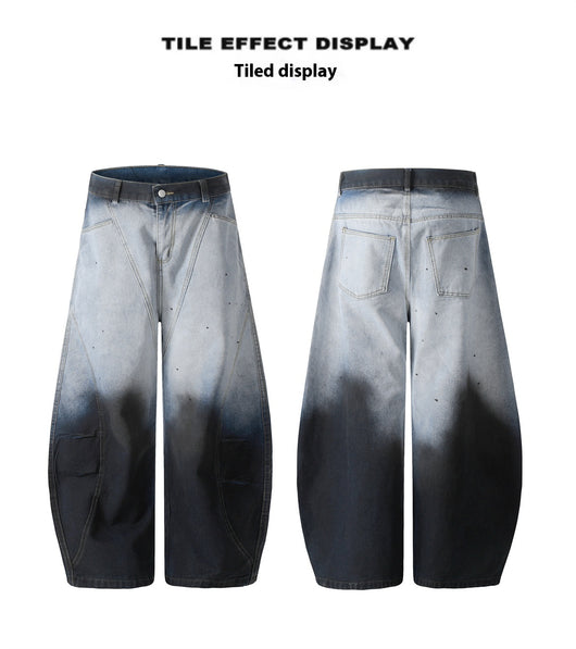 Pantalones Anchos Tie-Dye Degradado para Mujer - Image 9