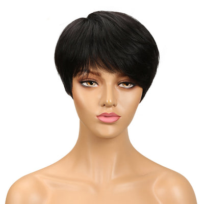 Peluca Corta de Cabello Liso Europeo - Bobo Head - Image 8