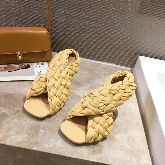 Sandalias Stiletto Tejidas de Moda Europea y Americana - Image 10
