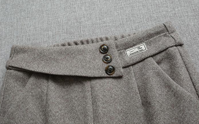 Pantalones de Lana Espiga para Mujer - Otoño e Invierno - Image 15