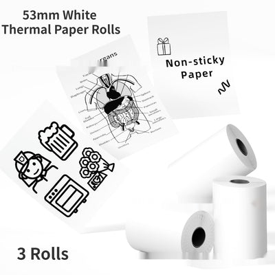 Papel Termosensible 53mm Blanco de 10 Años - Image 2