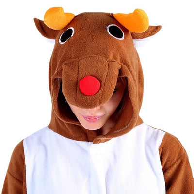 Pijama Navideño de Polar Grueso y Cálido con Diseño de Venado - Image 4