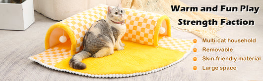Cama Túnel 2 en 1 para Perros y Gatos - Diseño Abanico Acogedor - Image 14