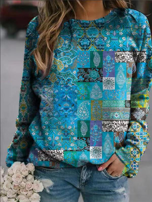 Playera Casual de Cuello Redondo con Estampado para Mujer - Image 8