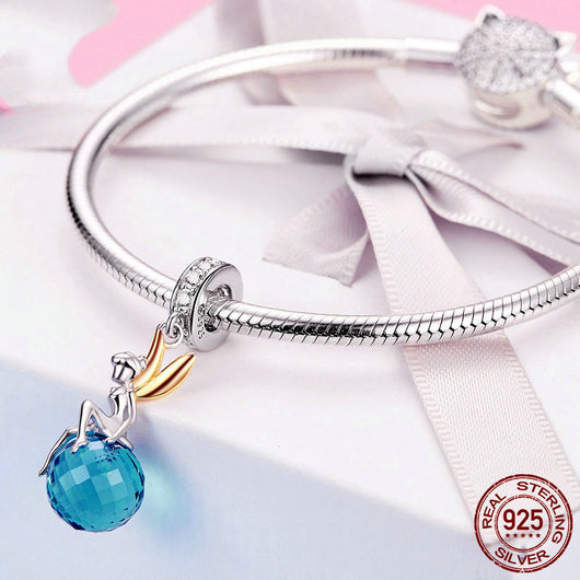Pulsera de Plata S925 Planeta Hada con Cuentas - Image 4