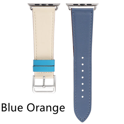 Correa de Reloj de Cuero Bicolor Elegante y Versátil - Image 12