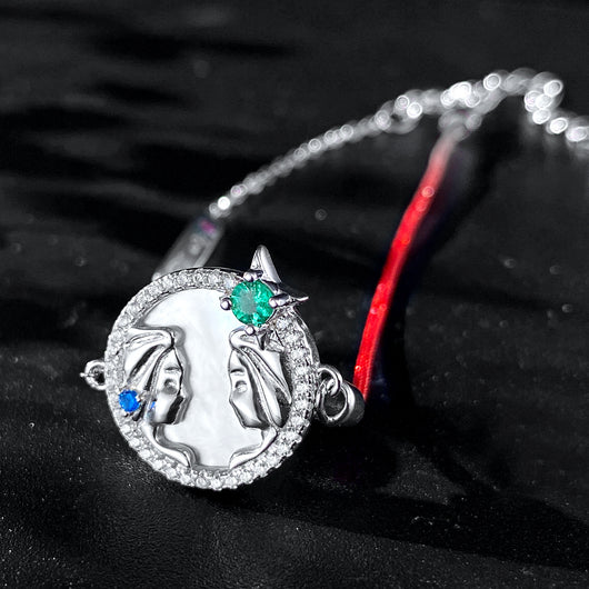 Pulsera Esmeralda Géminis Plata S925 Diseño Original para Mujer - Image 9
