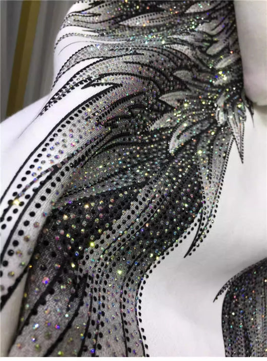Abrigo Sudadera Acolchado de Lujo con Bordado Pesado y Detalles Brillantes - Image 16