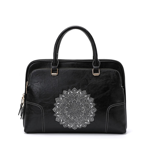 Bolso Tote Ejecutivo con Textura Embossed Vintage - Image 17