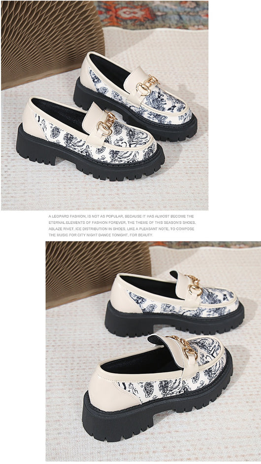 Mocasines Plataforma Plus Size con Cadena Dorada - Estilo Nacional Elegante - Image 12