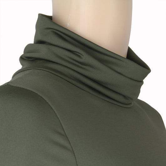Crop Top Manga Larga Cuello Alto - Image 38