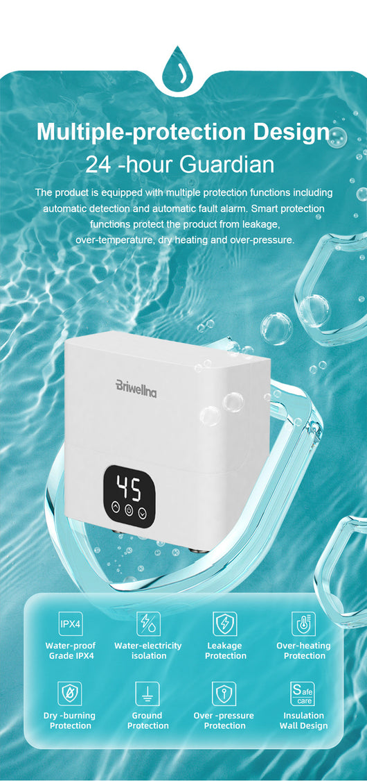 Calentador de Agua Instantáneo Eléctrico Xiaochubao - Image 8