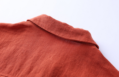 Camisa de Lino y Algodón para Mujer con Solapa Clásica - Image 10