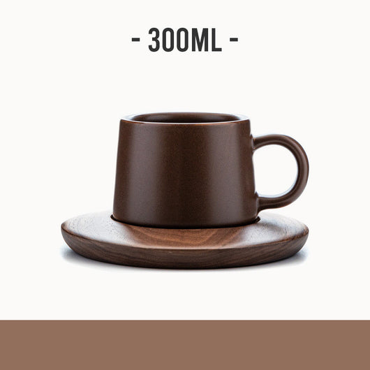 Taza de Cerámica Retro Negra Mate para Café - Image 7