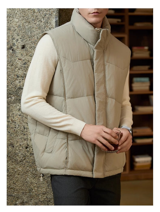 Chaqueta de Negocios Casual para Hombre con Cuello Alto y Abrigo Grueso - Image 16