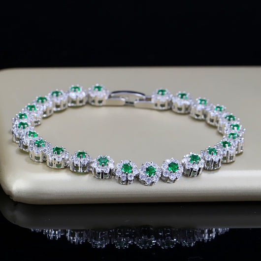 Pulsera de Flores con Circón - Image 4
