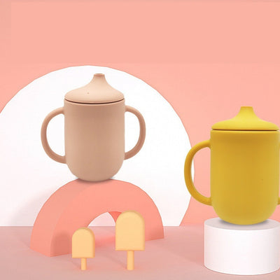 Vaso Infantil de Silicona con Pajita Antiderrame e Irrompible