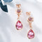 Aretes de Rosa Europeos y Americanos - Diseño Minimalista y Elegante