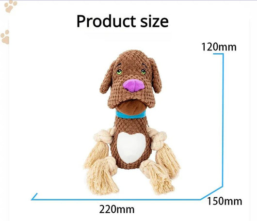 Juguete Interactivo para Perros con Sonidos y Cuerda de Algodón Resistente - Image 7