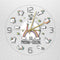 Reloj de Pared Gato Adorable con Cuernos - Diseño Bestia Multicolor