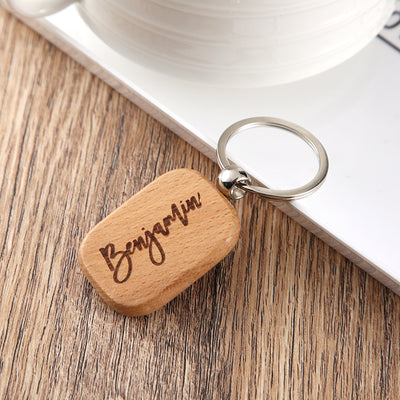 Llavero Personalizado de Madera con Grabado de Nombre - Image 17