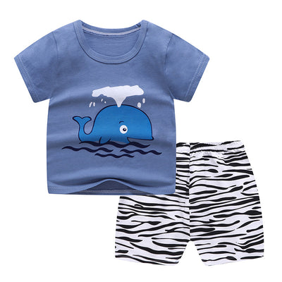 Traje Infantil de Algodón con Manga Corta para Bebé - Image 7