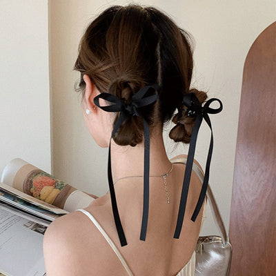 Pinza para Cabello Tipo Garra con Moño de Cinta de 36cm - Poliéster Algodón - Image 13
