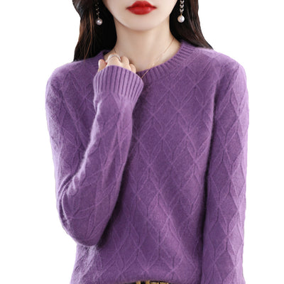 Suéter Jacquard Grueso para Mujer - Abrigo Cálido Otoño Invierno - Image 4