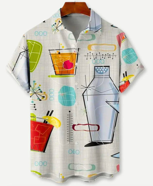Camisa Hawaiana de Manga Corta con Solapa - Image 10