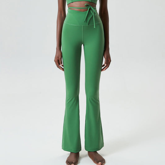 Pantalones Yoga Ajustados con Cordón para Mujer Tallas Grandes