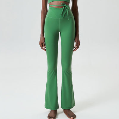 Pantalones Yoga Ajustados con Cordón para Mujer Tallas Grandes