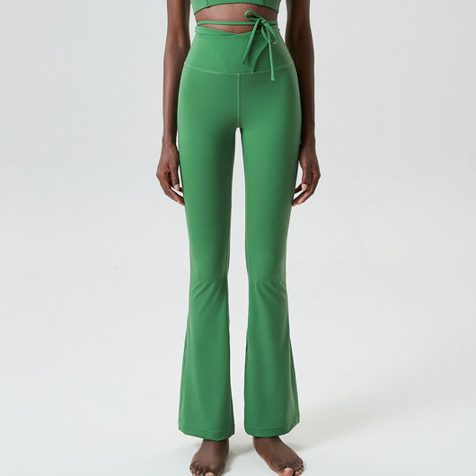 Pantalones Yoga Ajustados con Cordón para Mujer Tallas Grandes