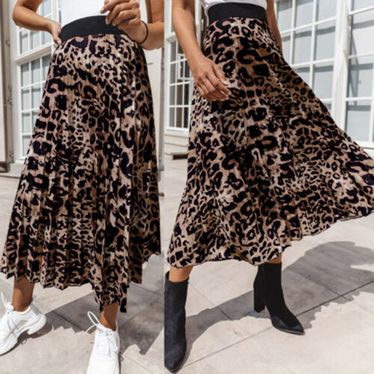 Minifalda A-Line Estampado Leopardo - Diseño Seductor para Mujer